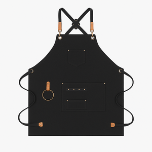 Tabliers de cuisine sans manches réutilisables et résistants avec logo personnalisé pour barista, chef, uniforme de travail dans les cafés et restaurants, en toile - Product Image 3