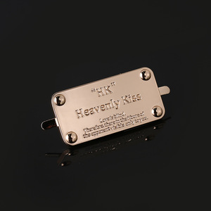 Zinc Alloy <b>Luggage</b> Tag with Foot Rectangular Metal Bag <b>Label</b> Die-Cast Logo with Paint-Filled Details - Product Image 3