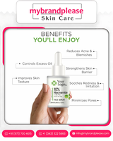 10% Niacinamide + Zinc PCA infusé avec Cica Face Serum Private Label Niacinamide Zinc PCA Whitening Skincare Face Serum
