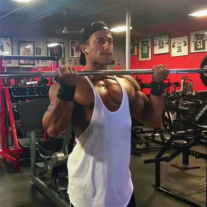 เสื้อกล้ามระบายอากาศแขนกุดสำหรับผู้ชายเสื้อกล้ามสำหรับฝึกความแข็งแรง - Product Image 4