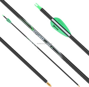 Frecce in Carbonio 100% da 31 Pollici, Diametro <span class=keywords><strong>6</strong></span>.2mm, Confezione da <span class=keywords><strong>6</strong></span> per Arco Compound e Arco Ricurvo, Spine 400, Frecce da Caccia a Prezzo di Fabbrica - Product Image 3