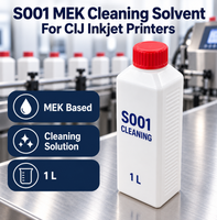 Solvant de nettoyage compatible Lei S001 MEK 1L pour imprimantes à jet d'encre CIJ
