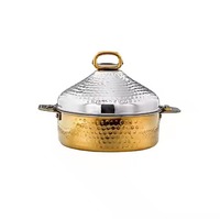Vente chaude Personnalisé Argent Couleur Verre Casserole Plat À La Main Conception pour Gaz Applicable Maison Vaisselle pour Hot Pot Cuisine