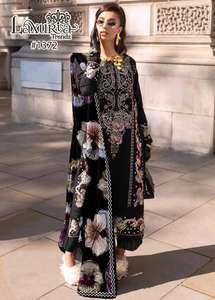 Dernier Designer Faux Georgette Travail À La Main Salwar Suit Par FabZone - Product Image 4