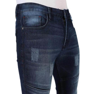 <b>Jeans</b> Men's Fashion High Street Slim Pants <b>Elastic</b> Slim Denim Joggers Hole Ripped Damage <b>Jean</b> Men Ankle Zipper - Product Image 4