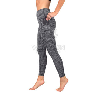 Leggings de Yoga para Mujer, Estilo Nuevo, Hechos a Medida, Cintura Alta, Transpirables, Tejidos, con Costuras, Color Sólido, Spandex/Nailon, Secado Rápido - Product Image 1