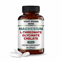 Capsules végétales de L-thréonate de magnésium pur et naturel |   500 mg |   Améliorer l'immunité |   Énergie et bien-être |   Services de Marque Privée