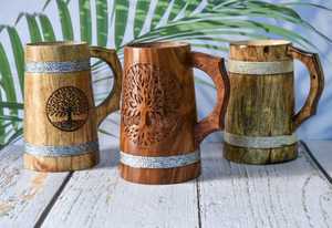 Mug en bambou poli écologique et durable avec texture de grain naturel pour des cadeaux écologiques à prix de gros - Product Image 5