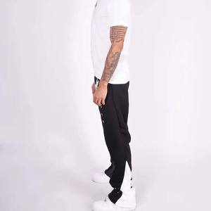 Meilleures ventes Pantalon de survêtement évasé personnalisé pour hommes Pantalon de survêtement décontracté Pantalon ceinture élastique Pantalon de survêtement empilé Joggers en coton - Product Image 5