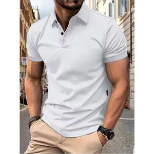 Polo d'affaires de loisirs personnalisé Logo Summer Short Sleeve T-Shirt Design personnalisé Golf Occasions Tissu - Product Image 6