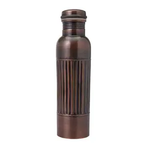Botol air tembaga murni kelas Premium kapasitas 1000 Ml dengan Linda dirancang botol tembaga untuk dijual oleh eksportir