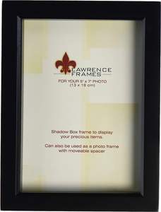 Black Wood Treasure Box Shadow Box Picture Frame, 5x7 pulgadas, 1 unidad (paquete de 1) - Product Image 2