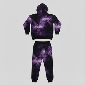 Ensemble de survêtement vintage délavé au soleil en molleton de coton épais, comprenant un sweat à capuche oversize et un pantalon de jogging, uni, pour le marché américain et européen, modèle haut de gamme - Product Image 2