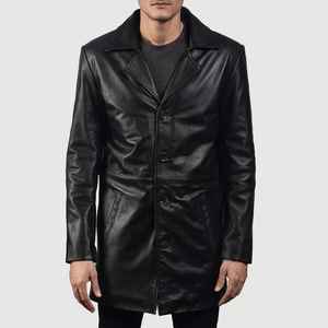 Veste en cuir unisexe de haute qualité, mode jeune, manteaux pour hommes, style américain, automne-hiver 2025, produit en gros pour hommes - Product Image 3