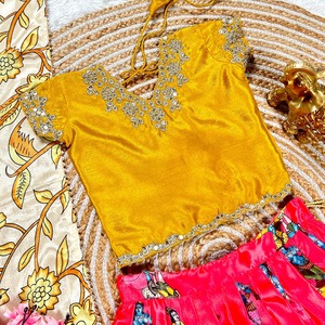 Premium Collection Heavy Chinon With Print And Sequins <b>Work</b> Kids Lehenga Choli Manufacturer And Supplier From Surat - Product Image 4