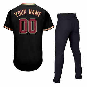 Ensemble d'uniformes de baseball vente en gros d'uniformes de softball bon marché de conception personnalisée Service OEM 2025 dernier modèle de maillot et de pantalon de baseball - Product Image 2