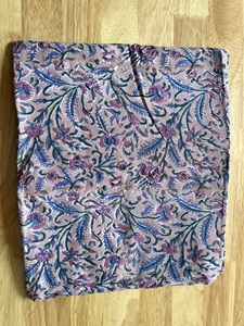 Floral Printed Fabric Cotton Fabric for Dressing Gown Bedding Bed Cover100% Hand Block Printed Cotton Beautiful Light Weight - Product Image 3