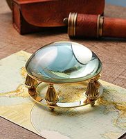 Loupe en laiton antique faite à la main, presse-papiers pour la décoration de bureau et de maison