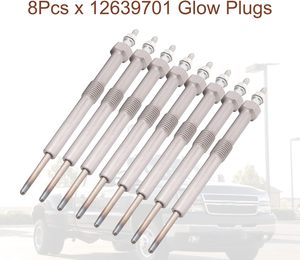 12639701 bujías incandescentes diésel 9G para Duramax LLY LML LMM Chevy GMC LBZ <span class=keywords><strong>LGH</strong></span> 6.6L 2006 -2016 Silverado Savana Sierra Express 8PCS - Product Image 4