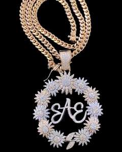 Pendentif animal de luxe pour homme plaqué or jaune 18 carats, diamant Moissanite véritable 3,50 carats, breloque religieuse de mariage, style Hip-hop, cadeau GRA - Product Image 1