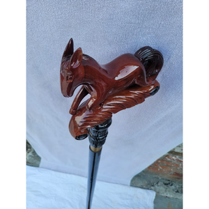 Bastón para caminar de primera calidad con mango de madera artístico Asistencia para movilidad de ancianos Bastón para actividades al aire libre - Product Image 2