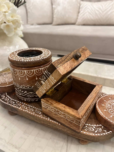 Quemador de Bakhoor Tradicional de Lujo, Mabkhara de Madera y Acrílico - Product Image 4