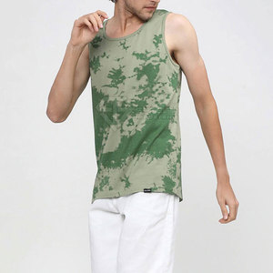 เสื้อกล้ามออกกำลังกายผู้ชายสีพื้นขายส่ง เสื้อผ้าฟิตเนสผู้ชายแบบกำหนดเอง เสื้อกล้ามออกกำลังกายผู้ชาย - Product Image 4