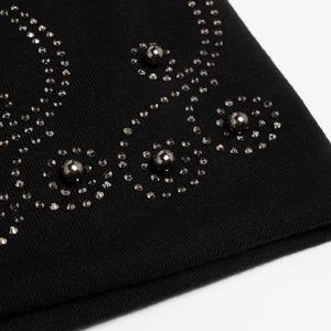 Gorro de Punto para Mujer con Pedrería y Perlas, Gorro de Otoño para Mujer, Gorros Casuales de Moda, Gorro de Punto Cálido para Mujer, Gorro de Invierno - Product Image 5