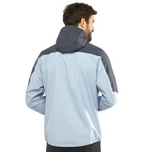 Veste coupe-vent d'hiver en toile personnalisée pour homme, imperméable, à capuche, avec fermeture éclair intégrale, style streetwear écologique - Product Image 2
