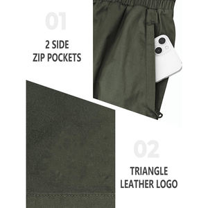 Haute qualité été personnalisé partout imprimé épais coton sergé Shorts pantalons hommes jambe large Streetwear Shorts d'entraînement - Product Image 5