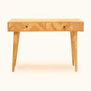 โต๊ะคอนโซลไม้เนื้ออ่อนทันสมัยกลางศตวรรษหน้าลิ้นชักก้างปลาสำหรับการเข้าโรงแรมห้องนั่งเล่นการจัดเก็บที่ทันสมัย - Product Image 2