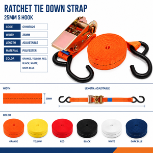 Sangle d'arrimage à cliquet professionnelle avec fabrication sous marque privée et sangle en polyester durable pour les marchés d'exportation - Product Image 4