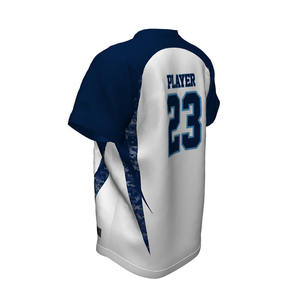 Maillot de baseball à col en V pour hommes de haute qualité pull en polyester semi-ajusté avec impression par sublimation 3D style de chemises pour garçons - Product Image 2