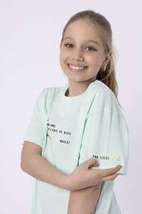 Wholesale cheap Custom Logo children's girls t-shirt & Small Size High Quality %100 Cotton girls Kids T-Shirt - Product Image 4