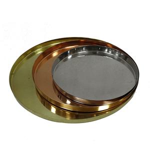 Ensemble de Plats de Présentation en Métal Style Américain Écologique et Durable - Product Image 1