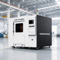 Machine de découpe laser à fibre de haute précision LM-8080Q, découpeuse laser CNC pour le traitement des plaques métalliques fines et moyennes