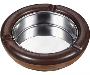 Handmade Modern Metal <b>Ashtray</b> with Customizable Design Unique Home Decor for Desktop Use - Product Image 1