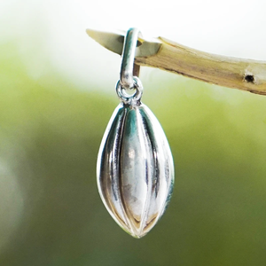 จี้โบฮีเมียนจี้เงินสเตอร์ลิง925เมล็ดโกโก้พร้อมธีมทางศาสนาคริสเตียนของขวัญสำหรับปาร์ตี้ราคาโรงงานขายส่ง - Product Image 2