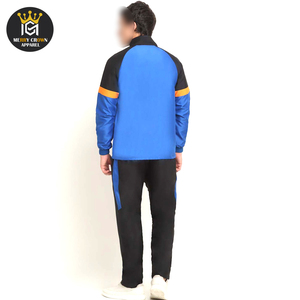 2025 Unique plus récent personnalisé bleu noir couleur Style fermeture éclair Style avec poches latérales respirant meilleurs hommes vêtements d'extérieur survêtements - Product Image 4