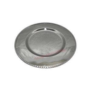 Accessoires de cuisine personnalisables de plateau de service en métal de forme ronde décorative de haute qualité à vendre - Product Image 5