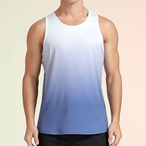 Mens Gradually Varied Tank Tops Tie Dye Tank Top for Men Gym Training Men Fitness Jogging Sportswear - Product Image 3