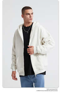 Nouveau style personnalisé veste pour hommes doublée polaire à fermeture éclair à rayures avec logo personnalisé vêtements de sport de haute qualité grande taille sweats à capuche pour hommes - Product Image 5