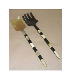 Servidor de ensalada de cuerno multiusos Utensilios de cuerno decorativos India Cocina Comida Uso comercial Servidor de ensalada - Product Image 6