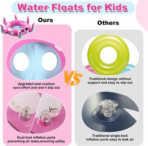 Bouée gonflable créative en forme de pieuvre pour enfants avec pistolet à eau, jouet de natation pour tout-petits de 3 à 12 ans, idéale pour les fêtes estivales en piscine et les activités de plein air - Product Image 5