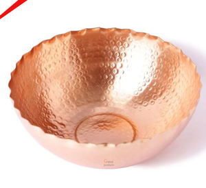 Elegante Tazón para Servir Frutas con Forma de Hoja, Hecho a Mano con Acabado en Cobre, Centro de Mesa Decorativo para Mesa de Comedor, 2026 - Product Image 2