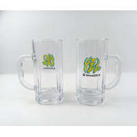 Chope à bière 1000 ml avec couvercle et paille – Vaisselle créative classique en porcelaine, écologique, réutilisable, verre à sublimation - Product Image 2