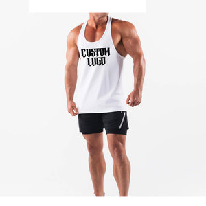 Lightweight Gym Singlet Tank Top Sublimated Print For Men 90% Polyester 10% Spandex Muscle Fitness <b>Vest</b> - Product Image 1