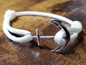 Handmade Coustmized Anchor <b>Bracelet</b> <b>Adjustable</b> Paracord <b>Bracelet</b> - Product Image 2