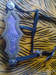 Haute qualité en nylon Western selle cheval Bronc licou couleur assortie 3 couches tailles tête collier disponibilité en gros - Product Image 3