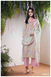 Collection Salwar Kameez imprimée en coton de qualité supérieure pour vêtements de fête indiens et pakistanais disponibles au tarif de gros - Product Image 3